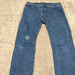 Levi 501 jeans 33 34 well worn